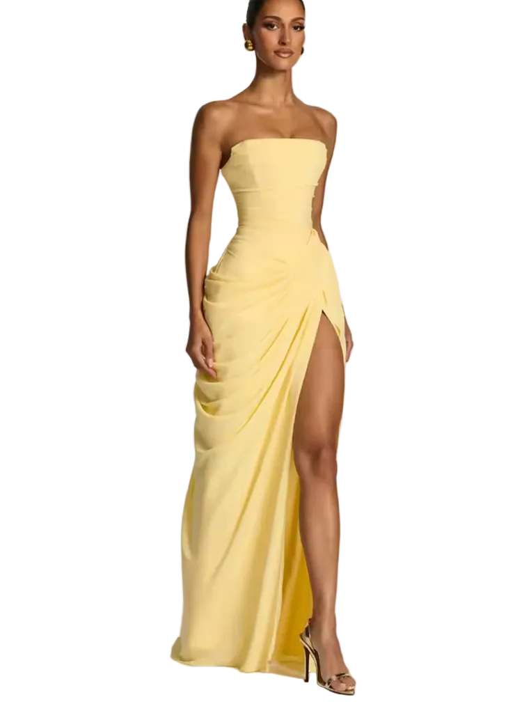 Vestido de Pierna Abierta