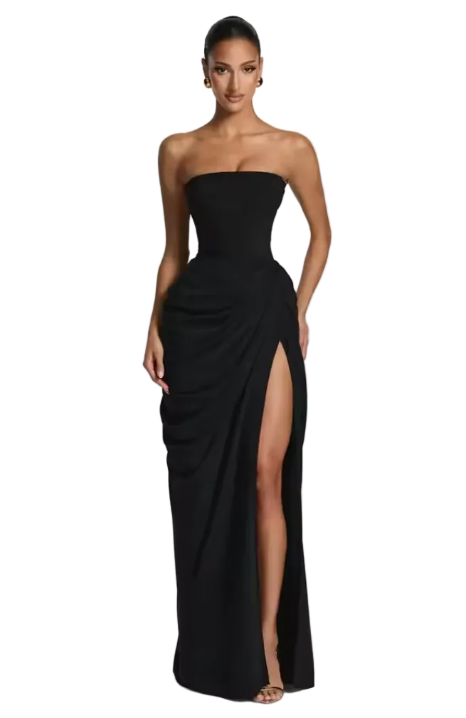 Vestido de Pierna Abierta