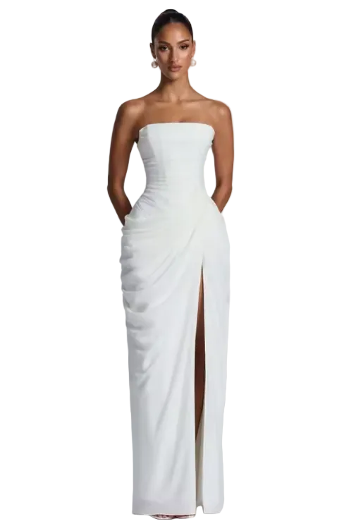Vestido de Pierna Abierta