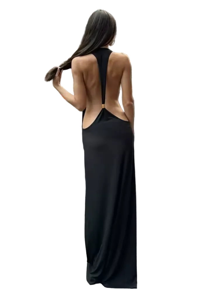 Vestido con Linea Atrás