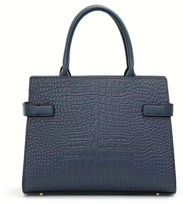 Bolso Cocodrilo Azul