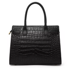 Bolso Cocodrilo Negro