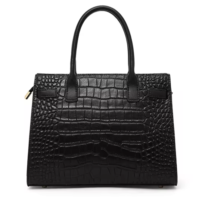 Bolso Cocodrilo Negro